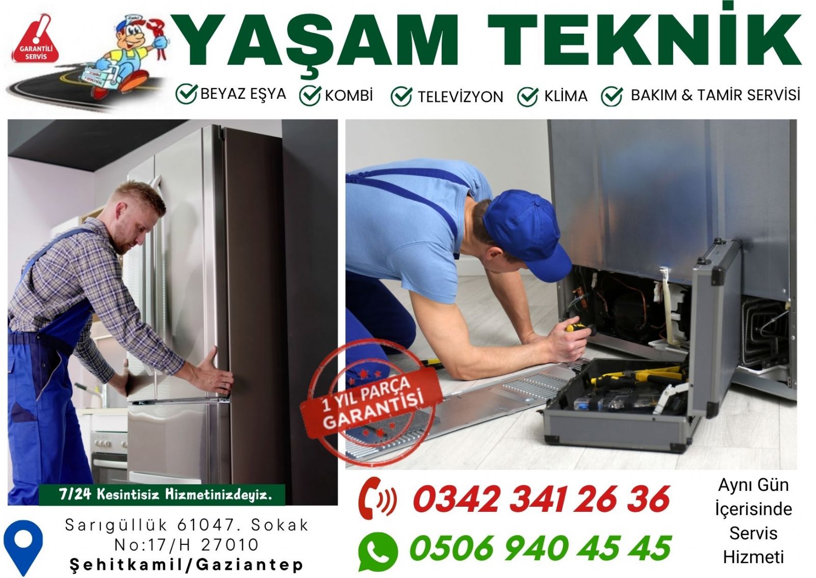 Gaziantep Buzdolabı Servisi